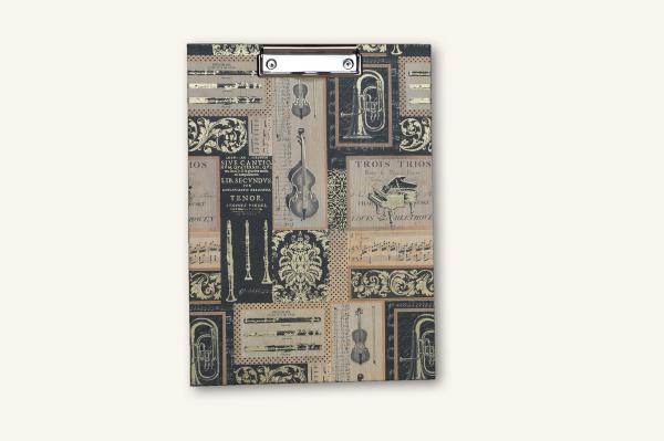 Colorful clipboard "Music"